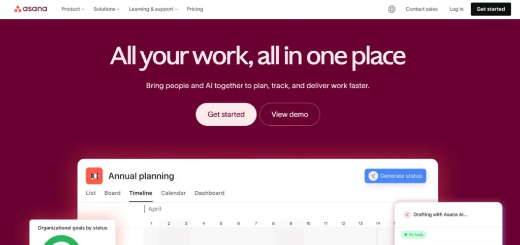Asana - Product Management Software
