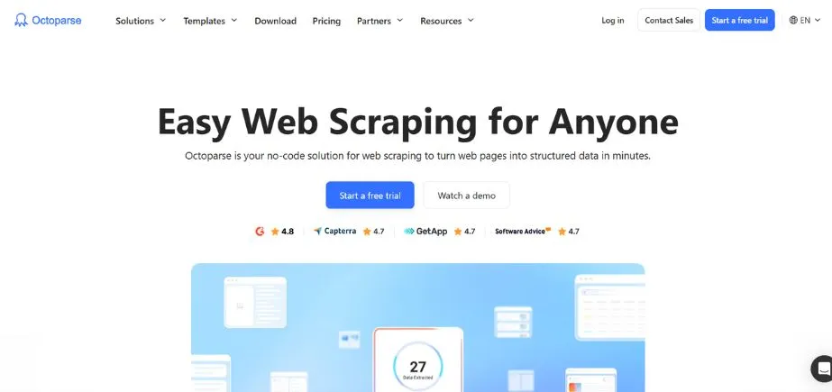 Octoparse - AI Web Scraping Tools
