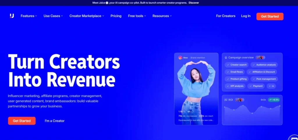 Upfluence - Google Analytics Alternatives