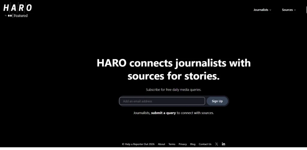 Best Outreach Tools - HARO