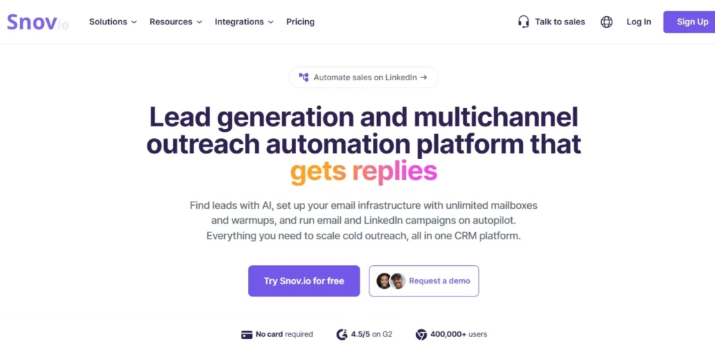 Best Outreach Tools - Snov.io