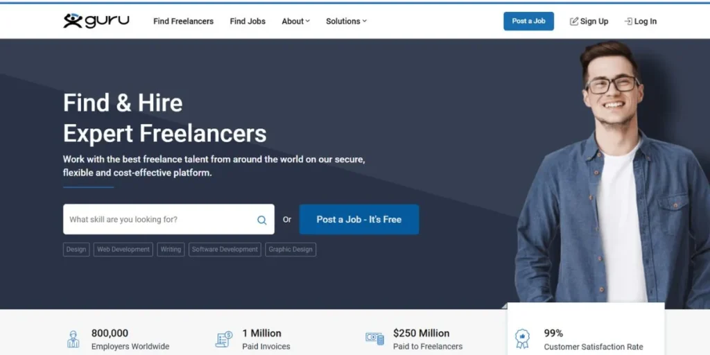 Guru - Best Profile Creation Sites for Freelancers