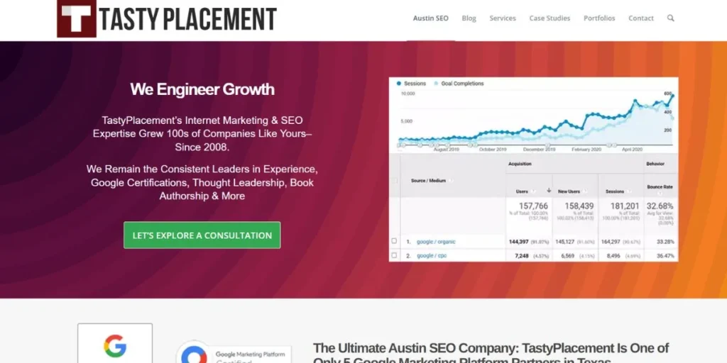 TastyPlacement - SEO Companies in Austin
