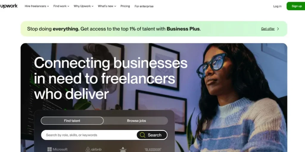 Upwork - Best Profile Creation Sites for Freelancers