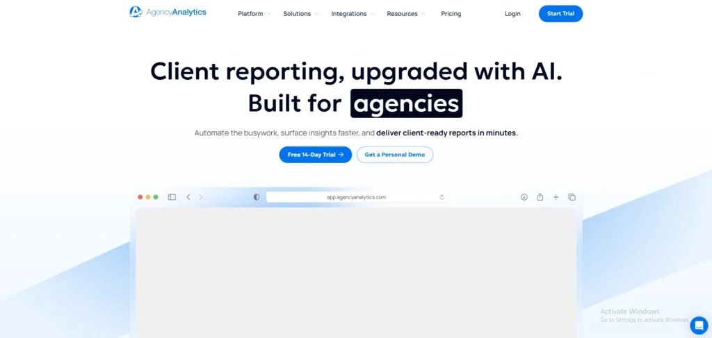 paid SEO tools -AgencyAnalytics