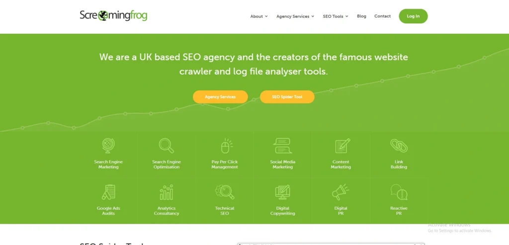 paid SEO tools -Screaming Frog
