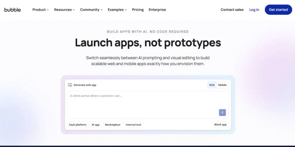 Bubble - Rapid Web App Development Tools
