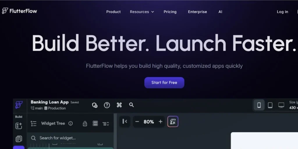 FlutterFlow - Rapid Web App Development Tools